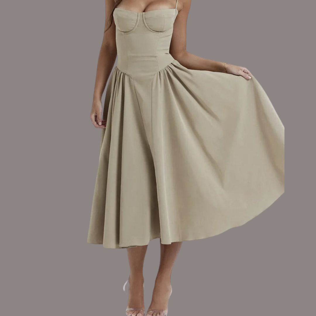 Midikleid con Korsett-Passform - Attraktive Passform