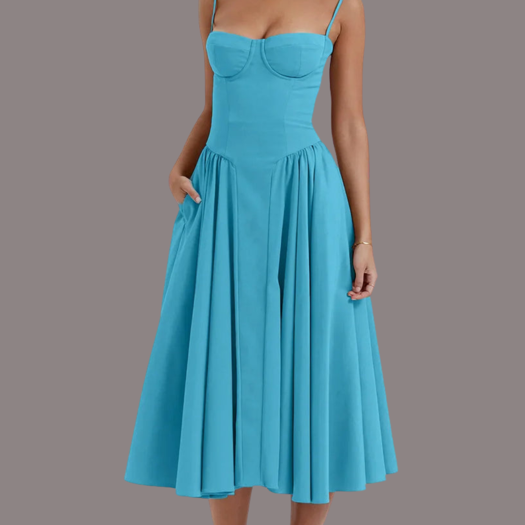 Midikleid con Korsett-Passform - Attraktive Passform