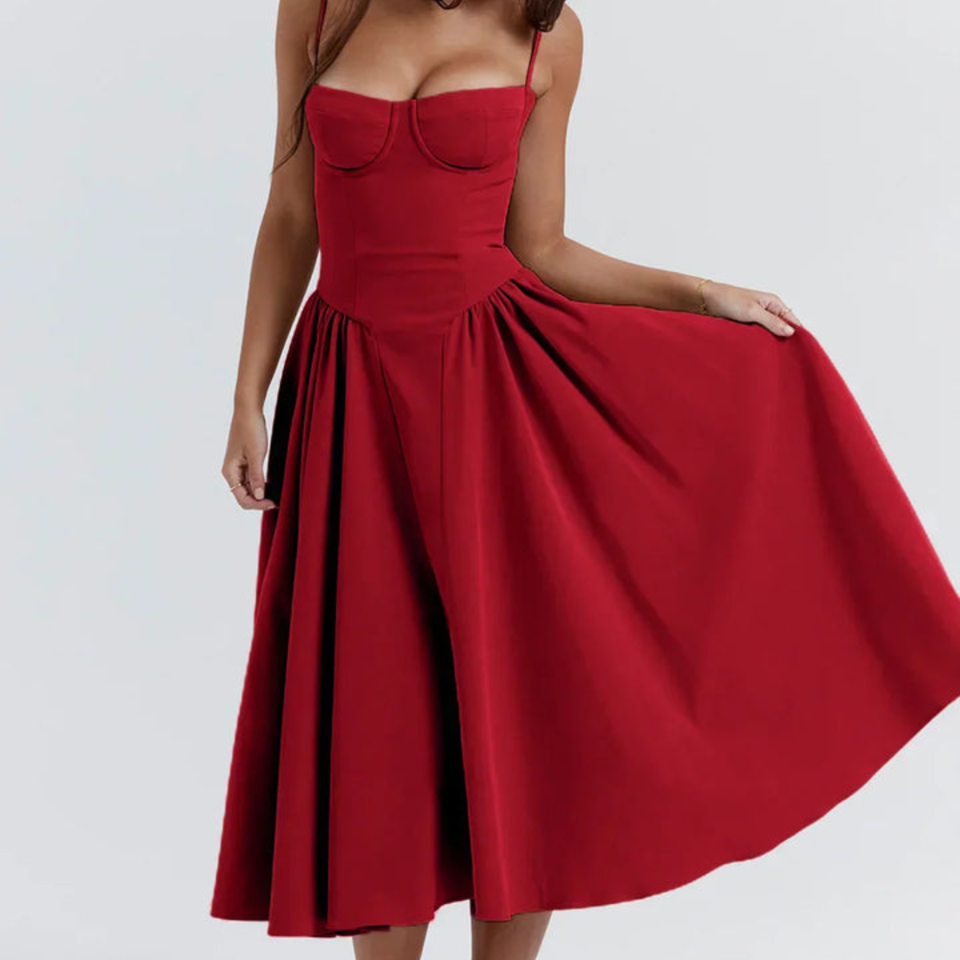 Midikleid con Korsett-Passform - Attraktive Passform