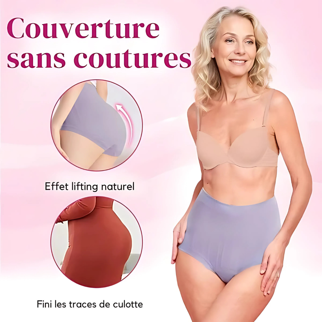 Set di 4 slip a vita alta a prova di perdita