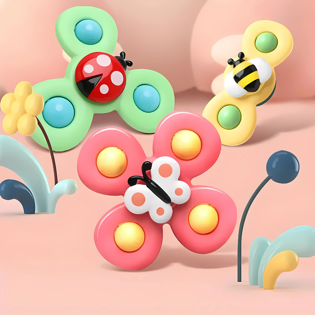Trottole sensoriali per neonati - Set di 3