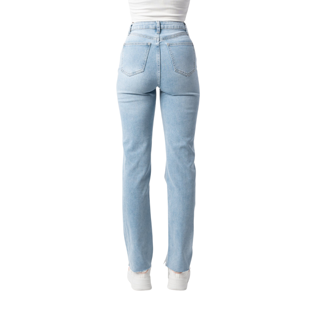 Jeans dritti in Hellblau
