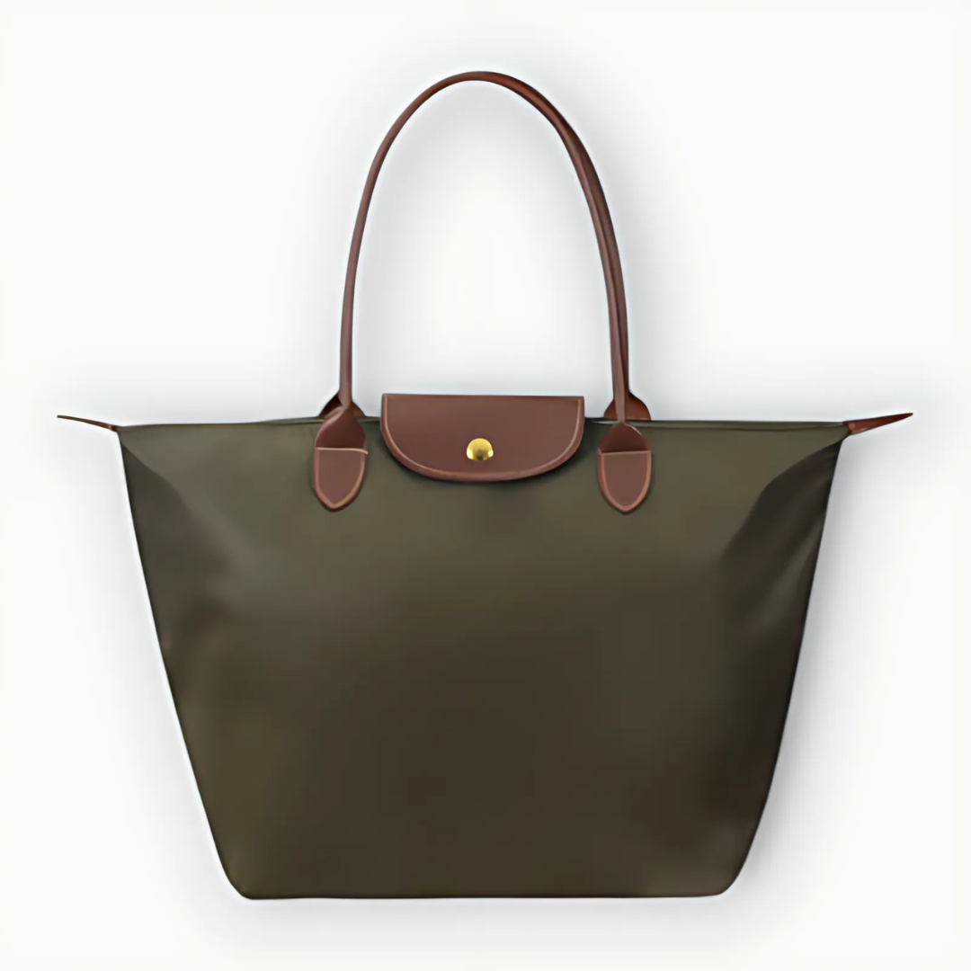 Elegante borsa di Oxford con finiture in legno di Ledergriffen