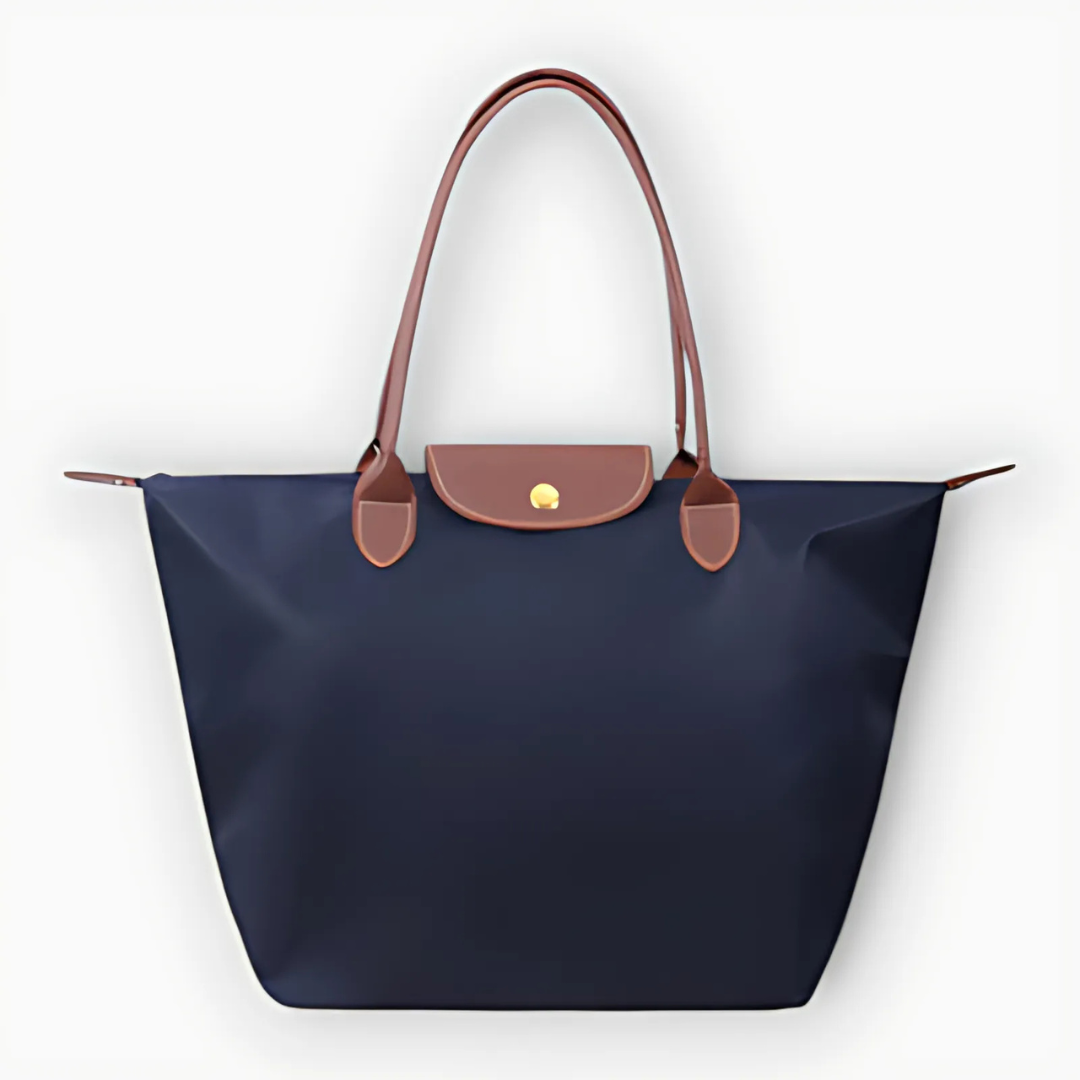 Elegante borsa di Oxford con finiture in legno di Ledergriffen