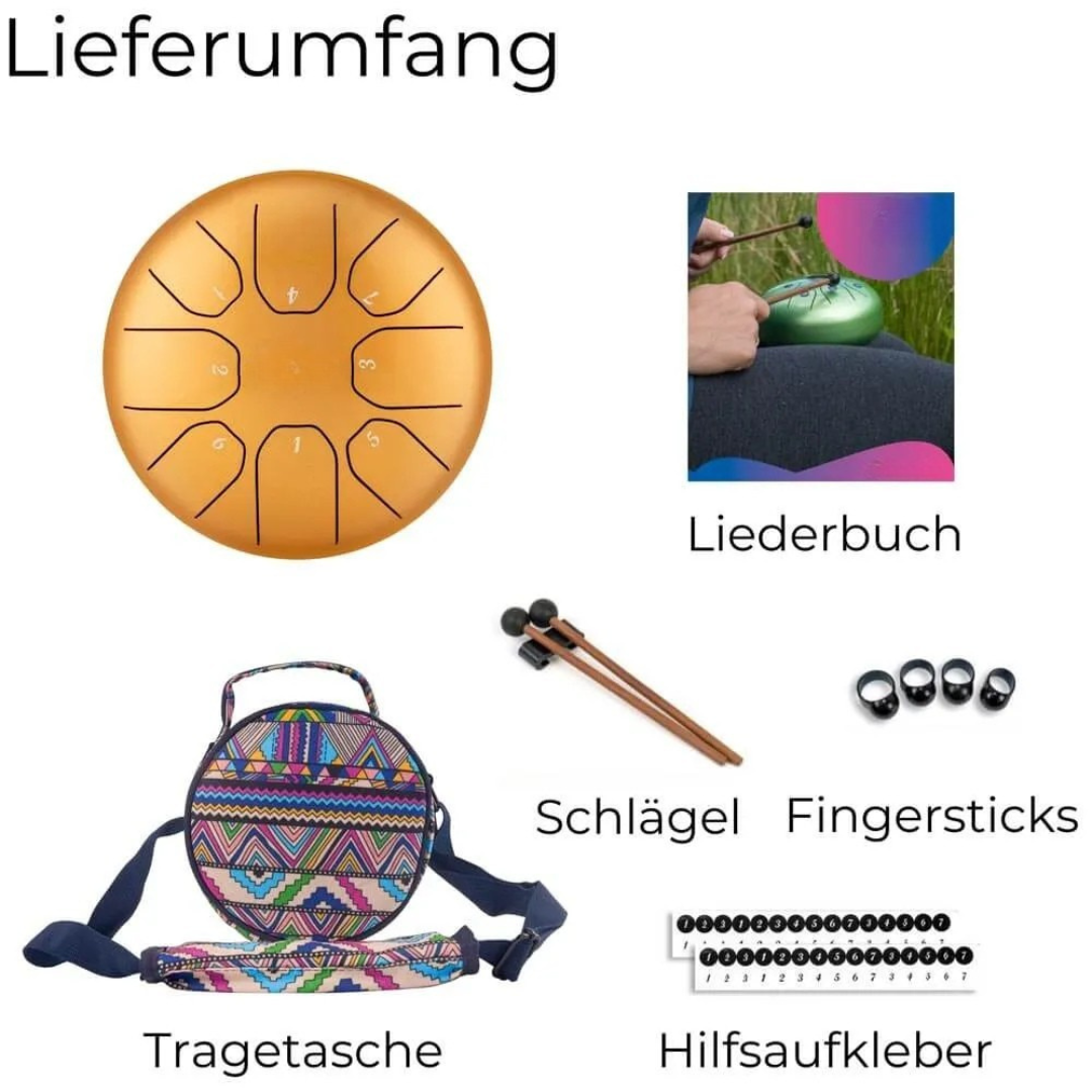 Zungentrommel aus Stahl - Handgefertigt in C-Dur