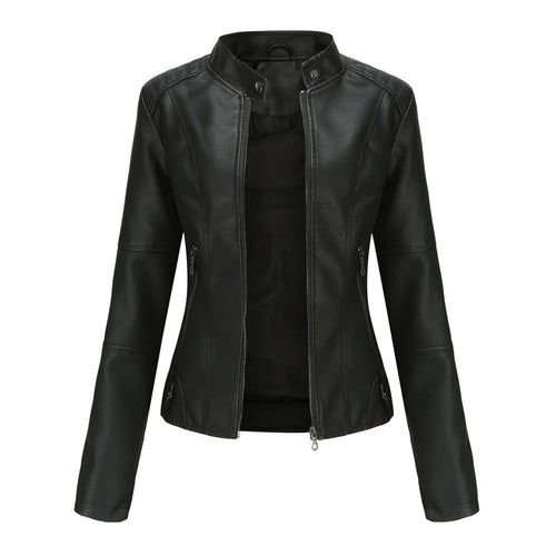 Milena™ - Elegante giacca di pelle