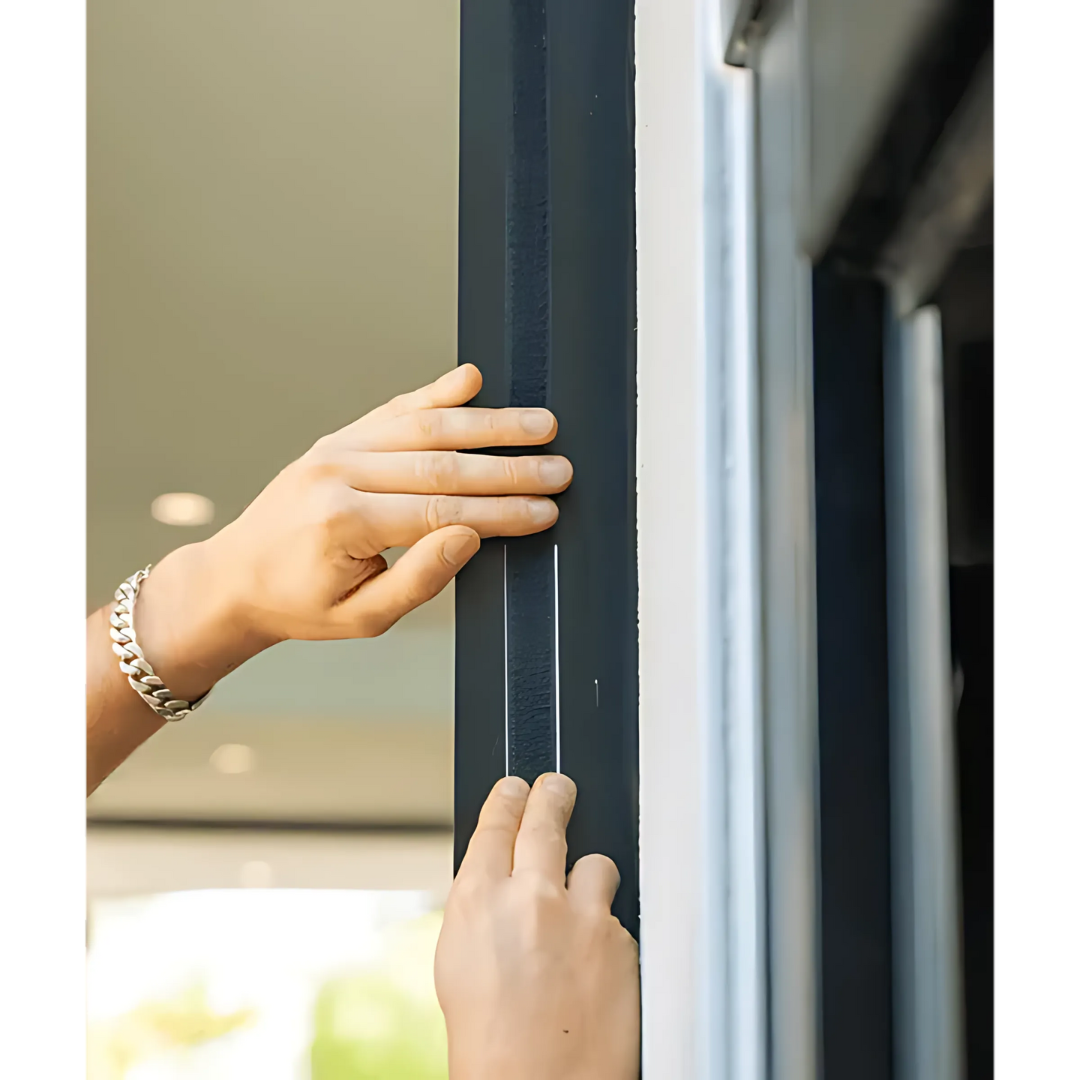 Tenda per porta con schermo magnetico