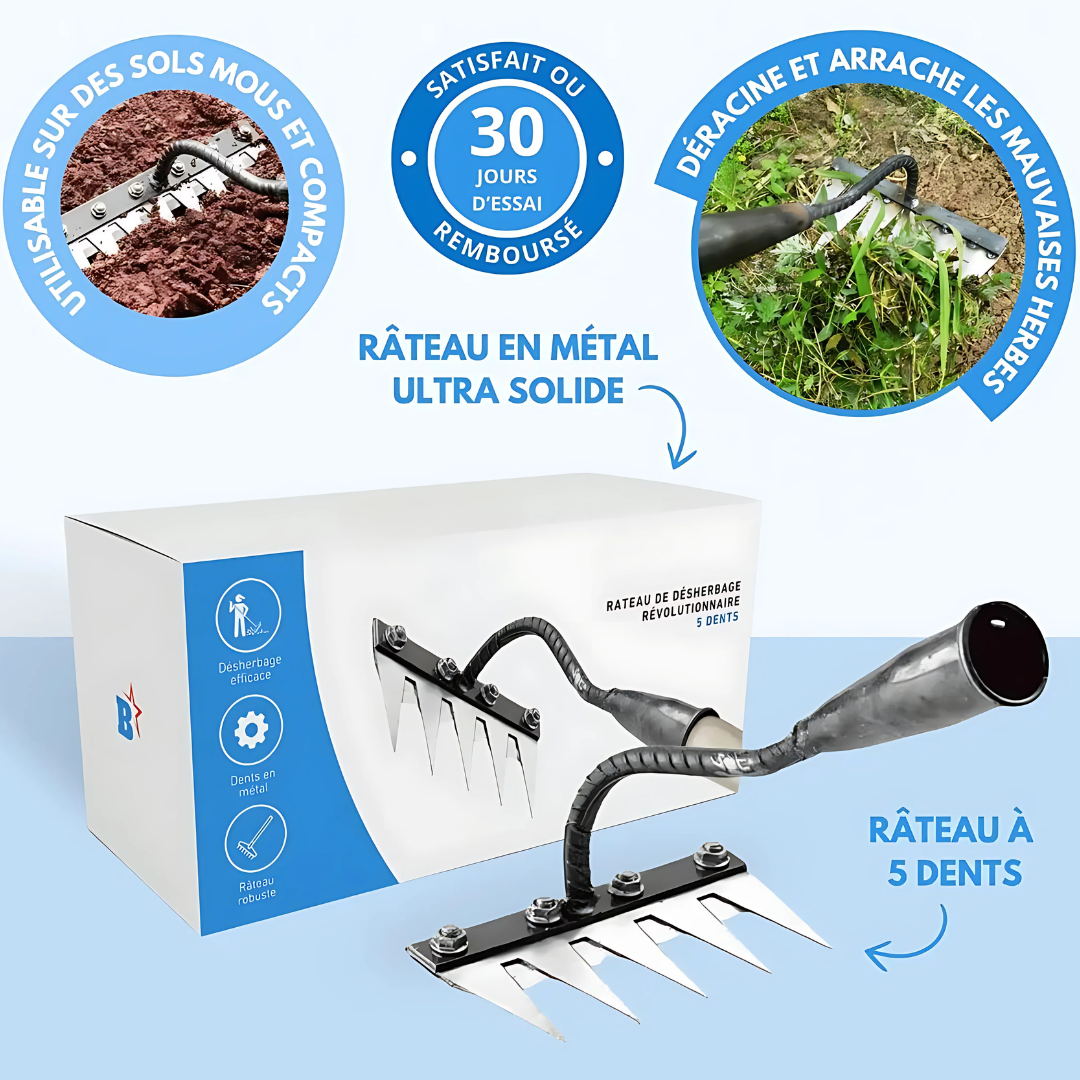 Rastrello da diserbo manuale in acciaio ad alta precisione