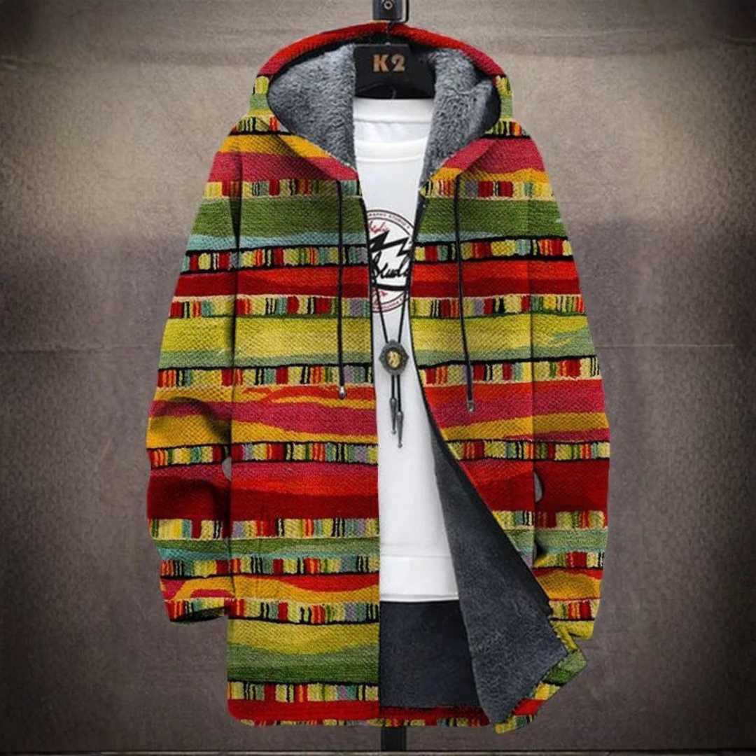 Cardigan bohémien con fodera per donna