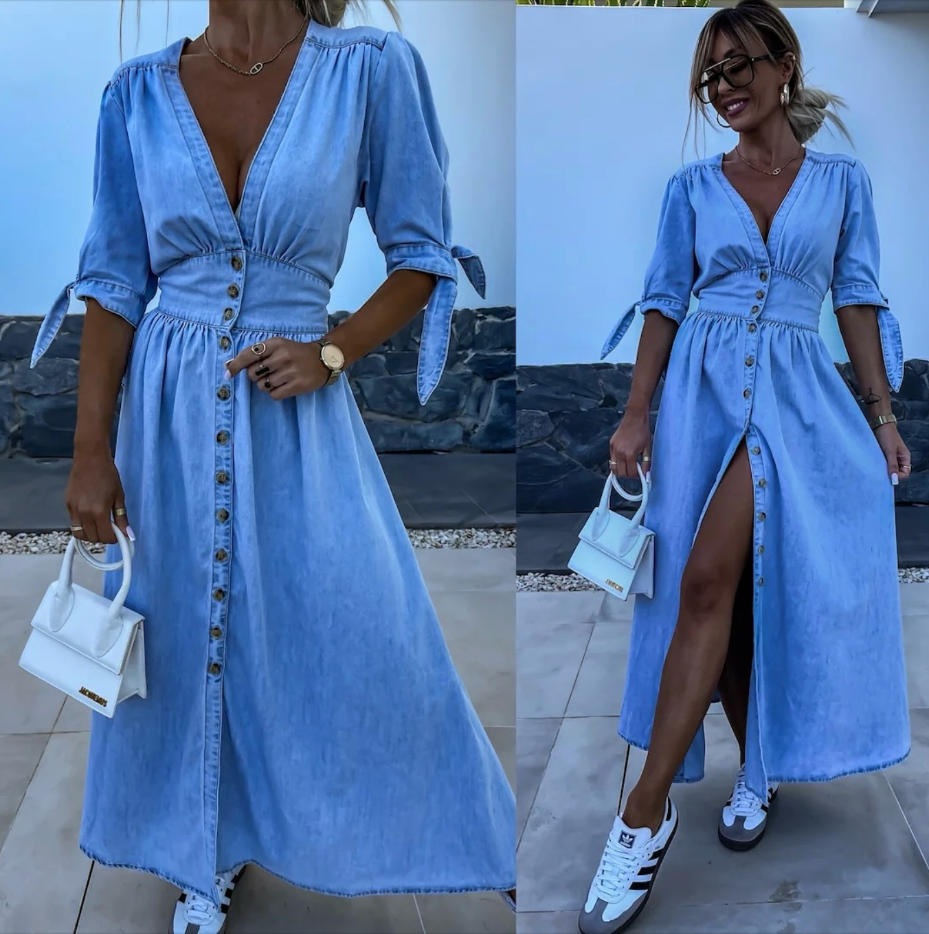 Ivanka | Camicia in denim con cinturino