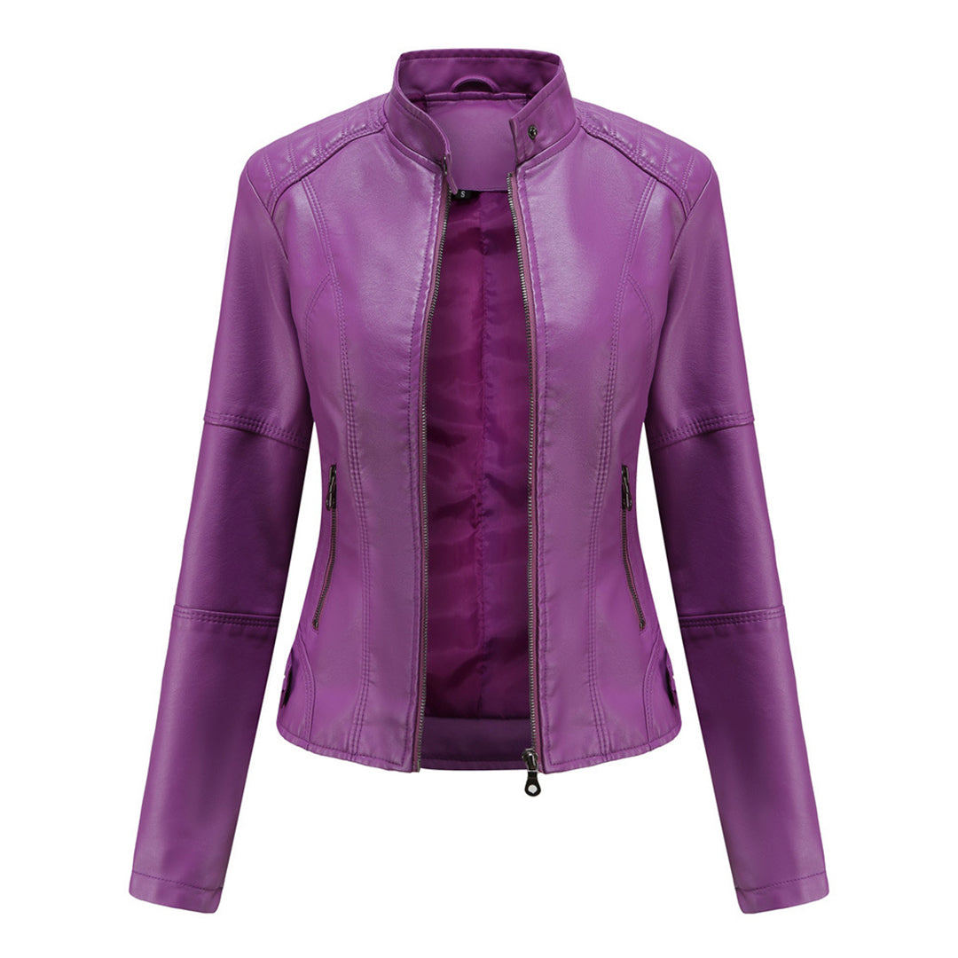 Milena™ - Elegante giacca di pelle