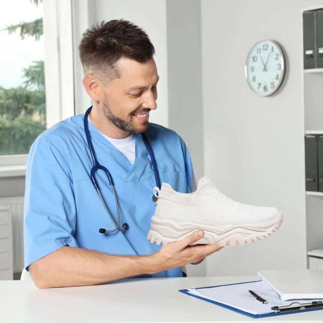 Scarpe ergonomiche con rivestimento in gomma