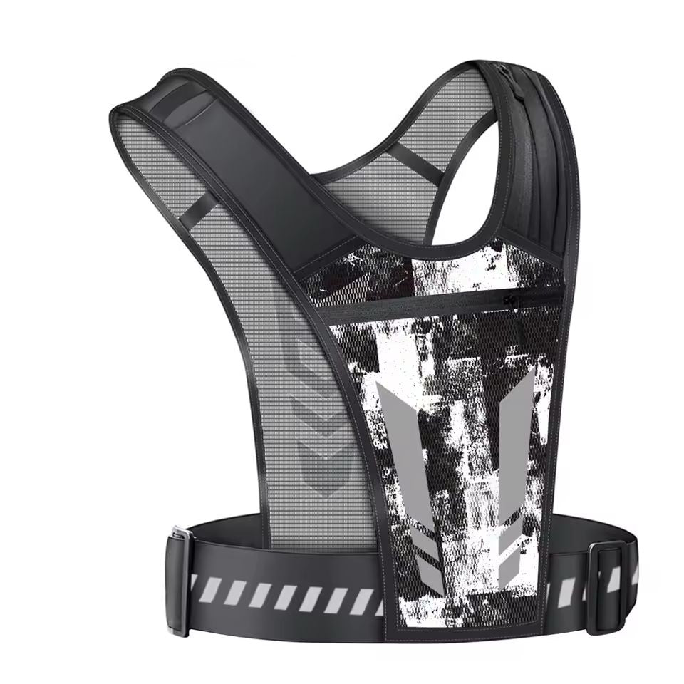 Gilet da corsa traspirante con borraccia