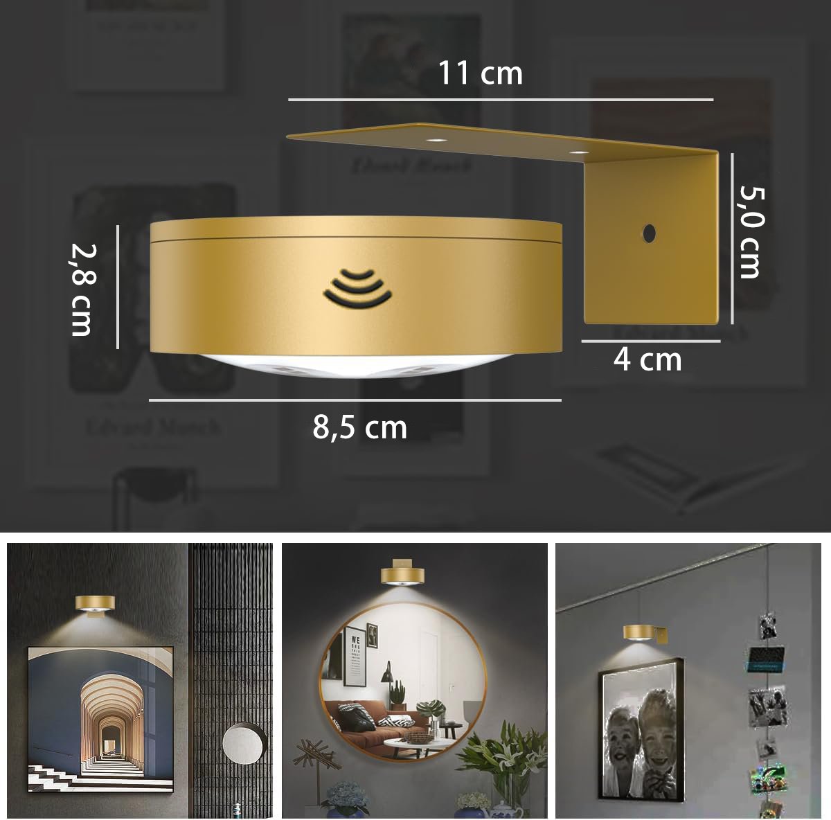Magnetisches Mallicht con 13 Beleuchtungsmodi