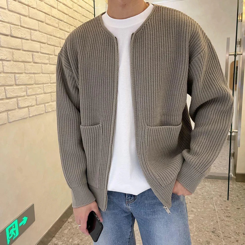Cardigan unisex in maglia oversize