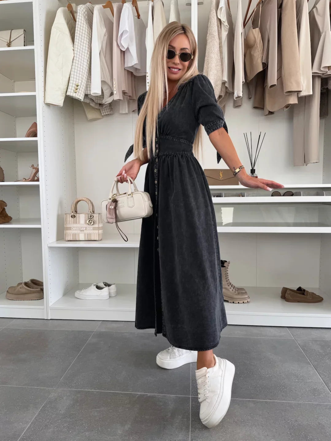 Ivanka | Camicia in denim con cinturino