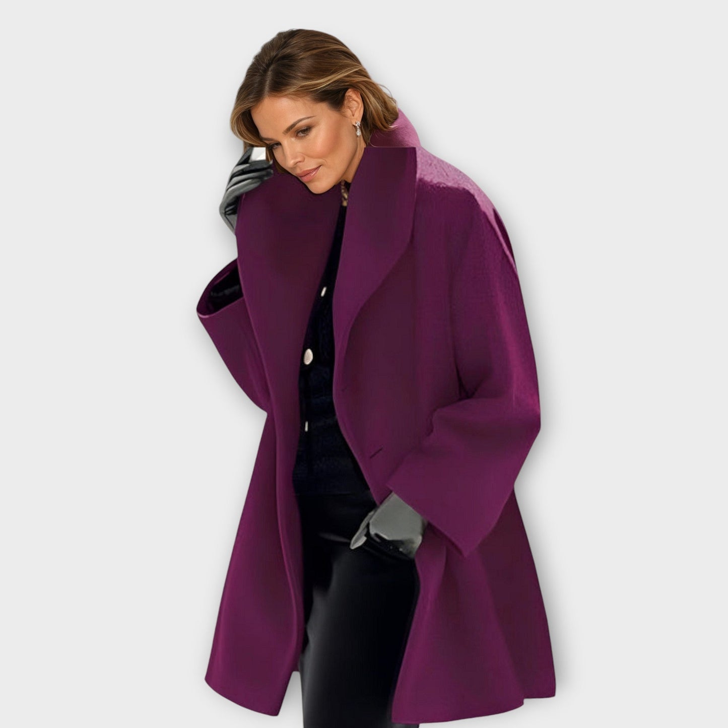 Isabelle - Cappotto elegante con collo alto