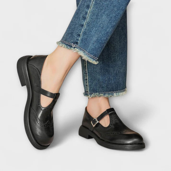 Scarpe da donna in lino con chiusura a farfalla