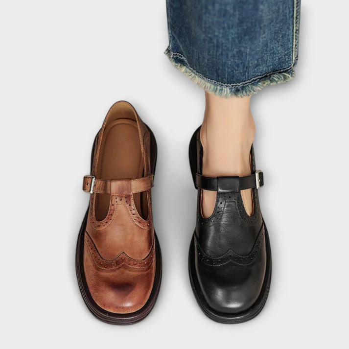 Scarpe da donna in lino con chiusura a farfalla