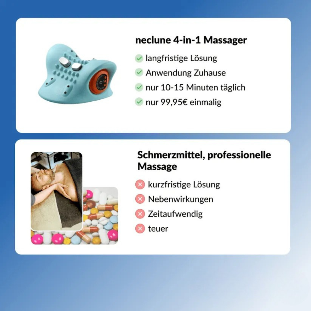 Multifunktionales 4-in-1 Nackenmassagegerät