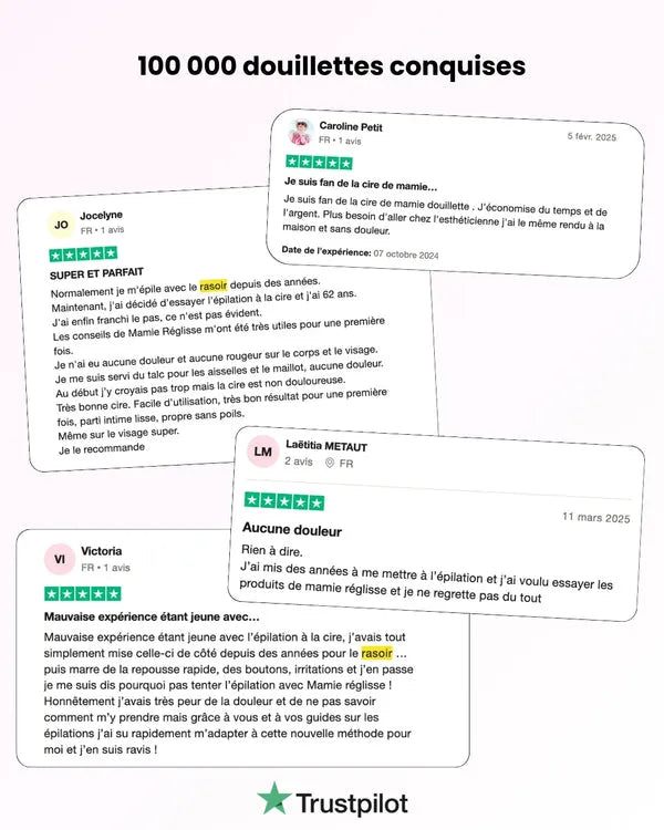 Kit per la ceretta delicata - Depilazione indolore per pelli sensibili