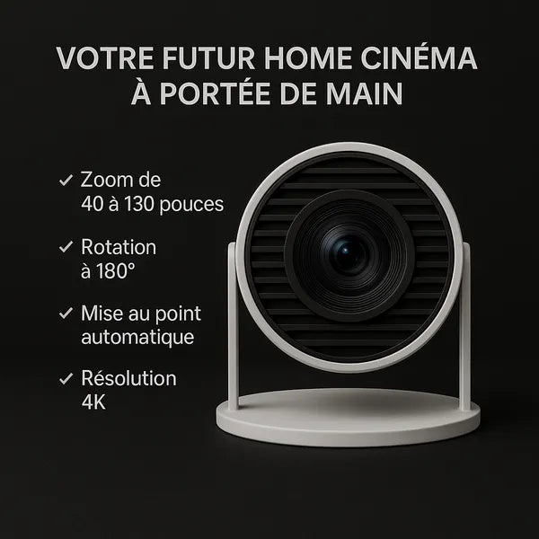 Mini proiettore 4K senza fili - Esperienza Home Cinema