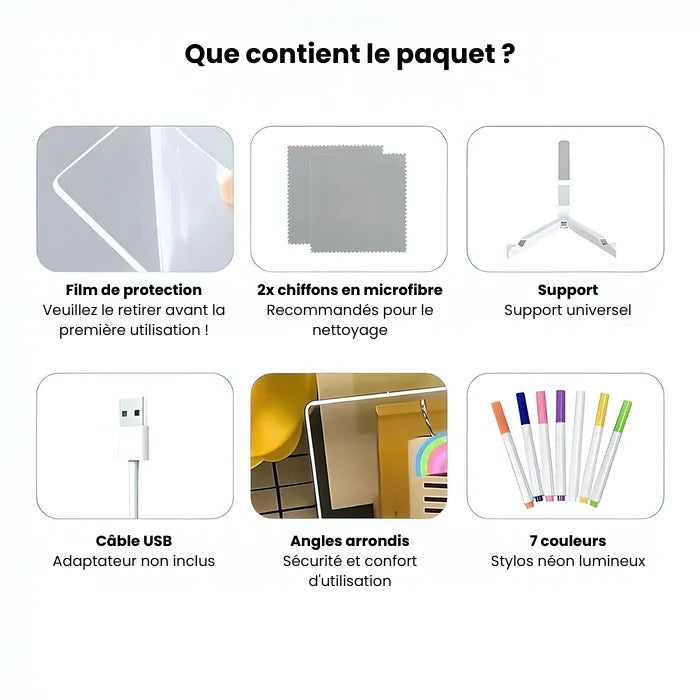 Tavolo da disegno a LED con colori