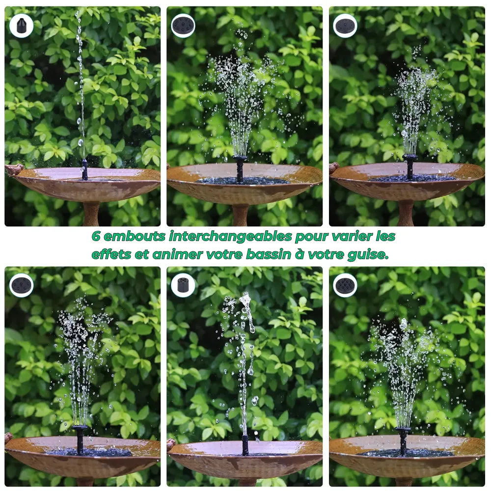 Fontana solare per laghetti e giardini - Autonoma e decorativa