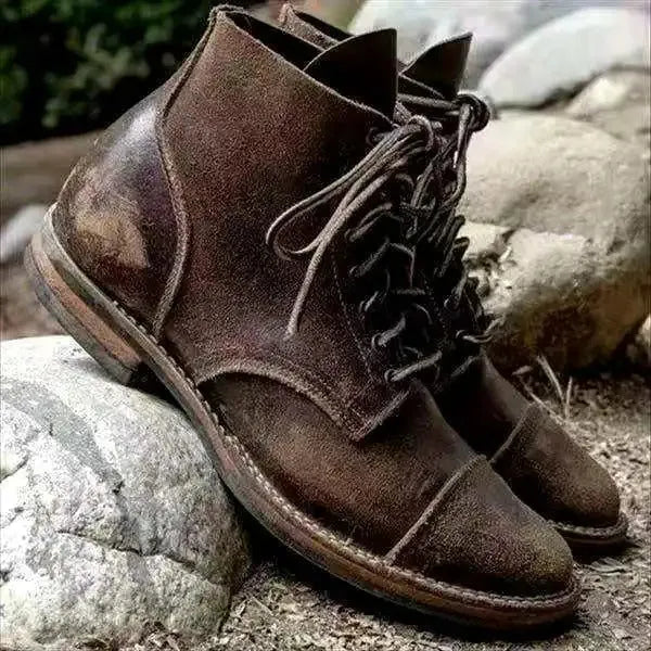 Stivali da uomo in pelle vintage