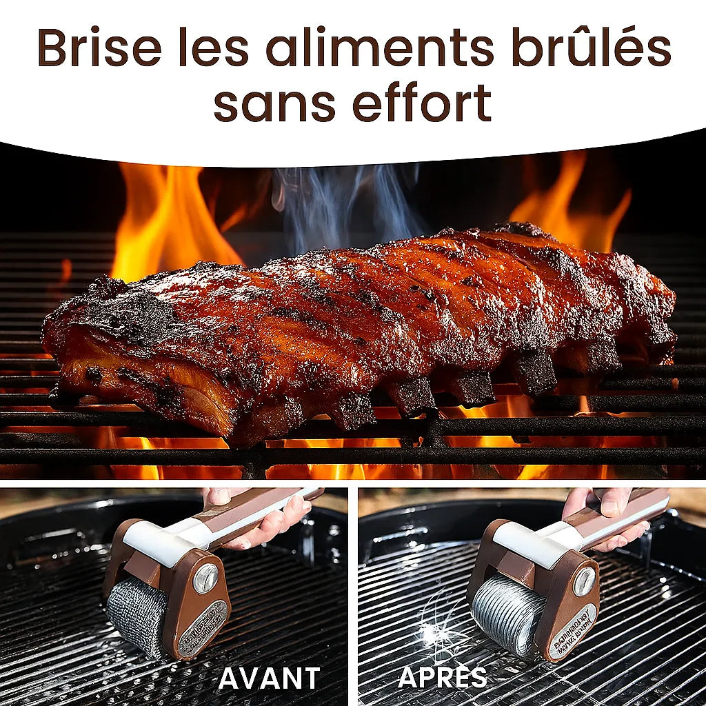 Spazzola elettrica per barbecue senza pelo
