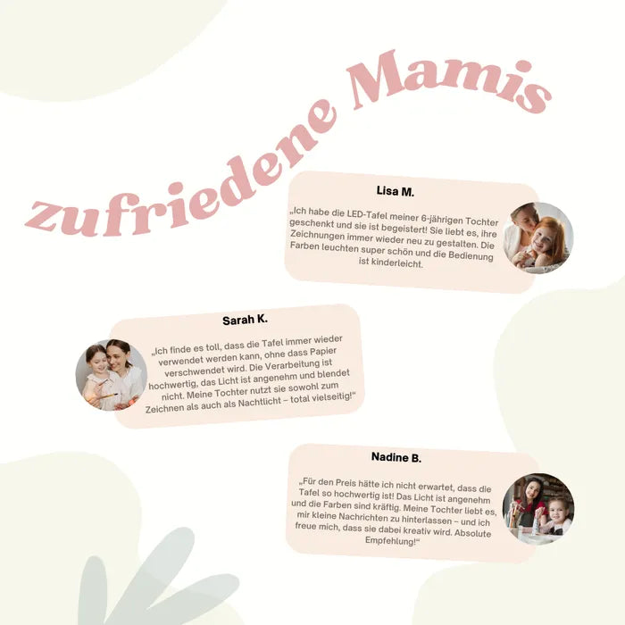 Leuchtendes LED-Zeichenbrett mit 7 Stiften - Wiederverwendbar & Kreativ