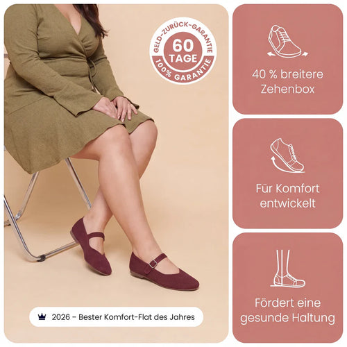 Bequeme Ballerinas für Damen in weiter Passform