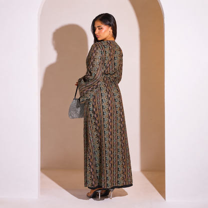 Elegantes Set aus Abaya und Kimono