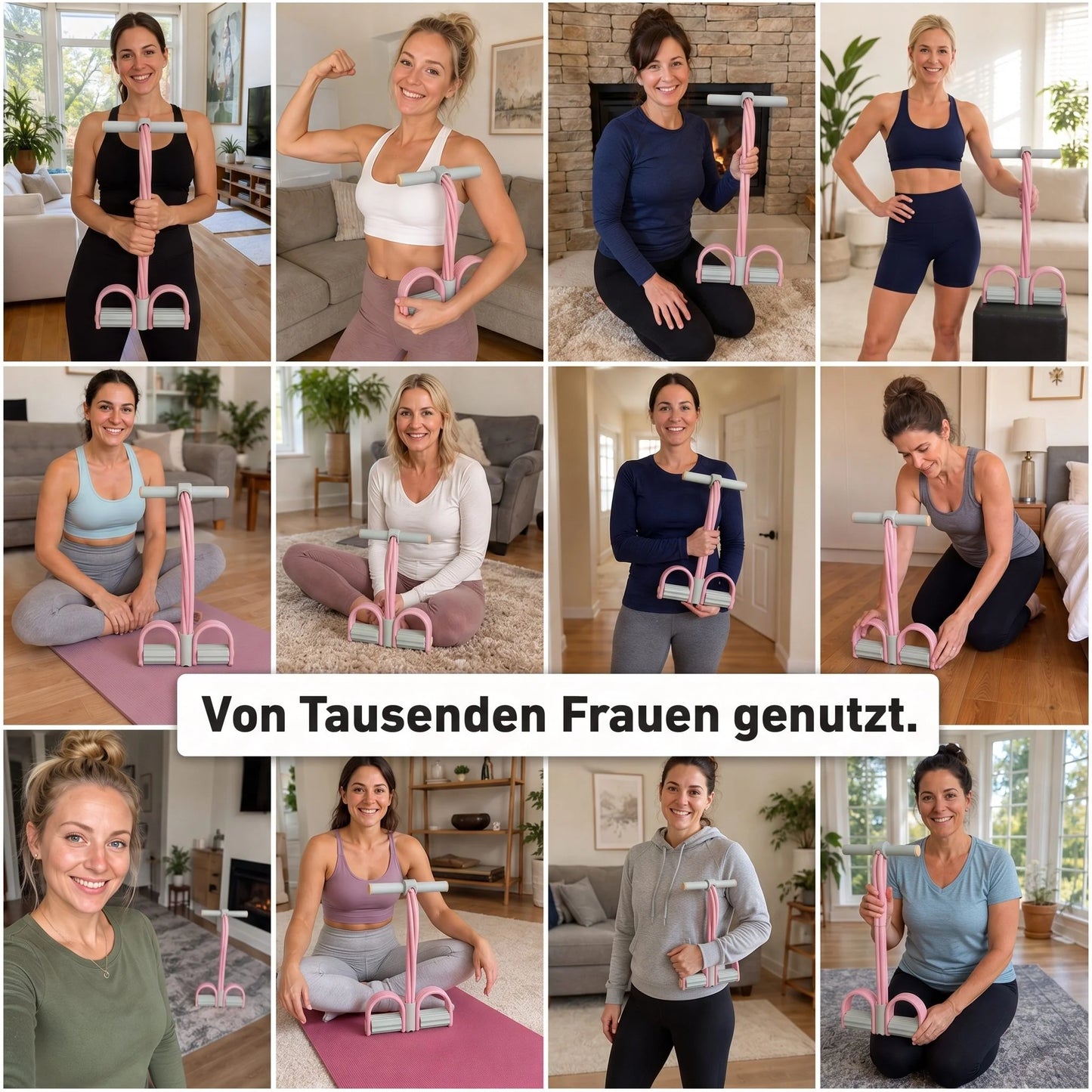Multifunktionales Widerstandsband mit Pedalen
