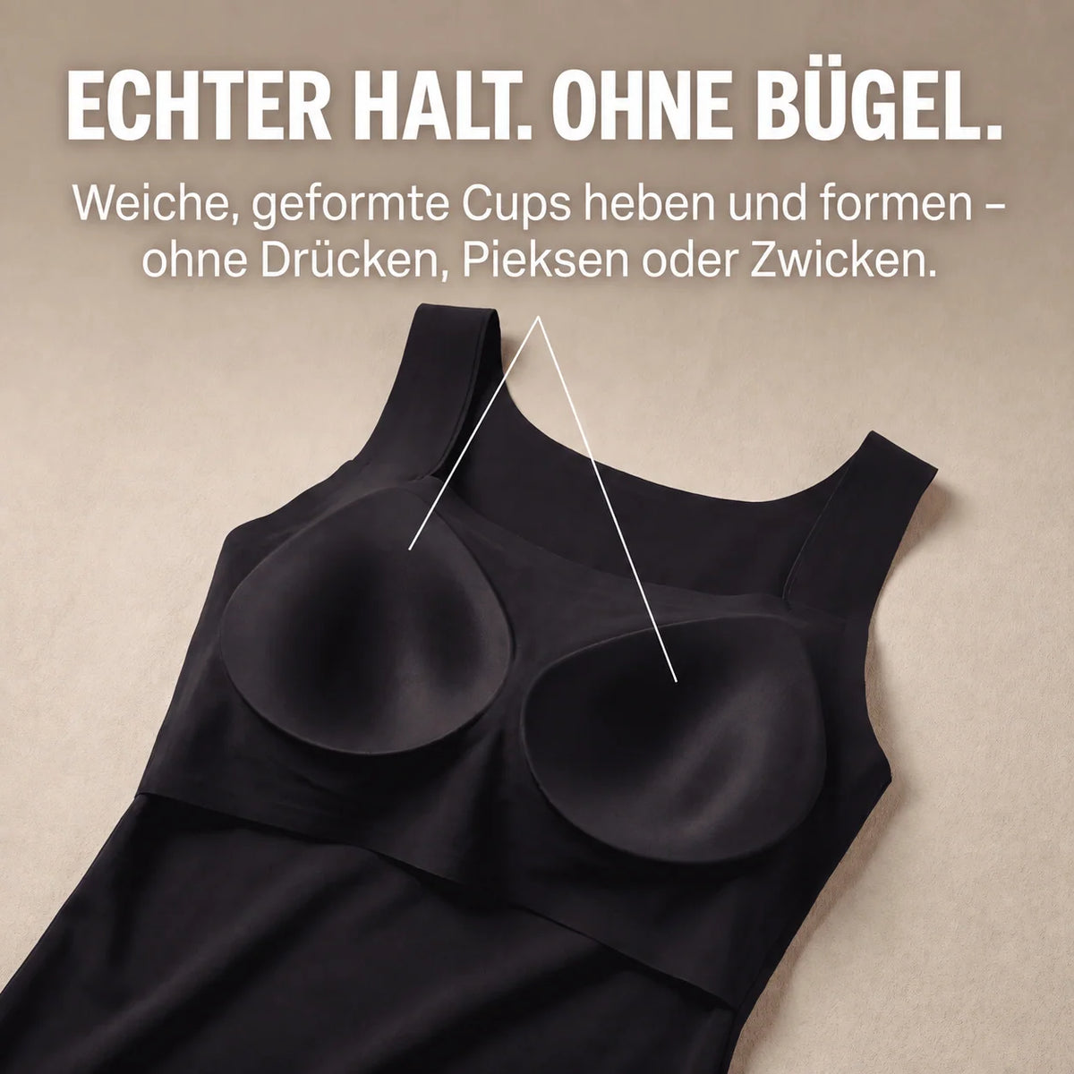 Débardeur Sculptant Femme avec Soutien-Gorge Intégré