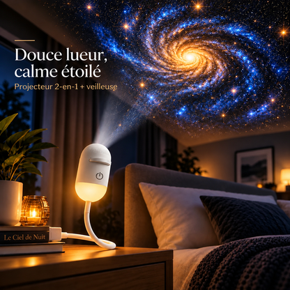 LED-Galaxie-Scheinwerfer mit sanftem Nachtlicht