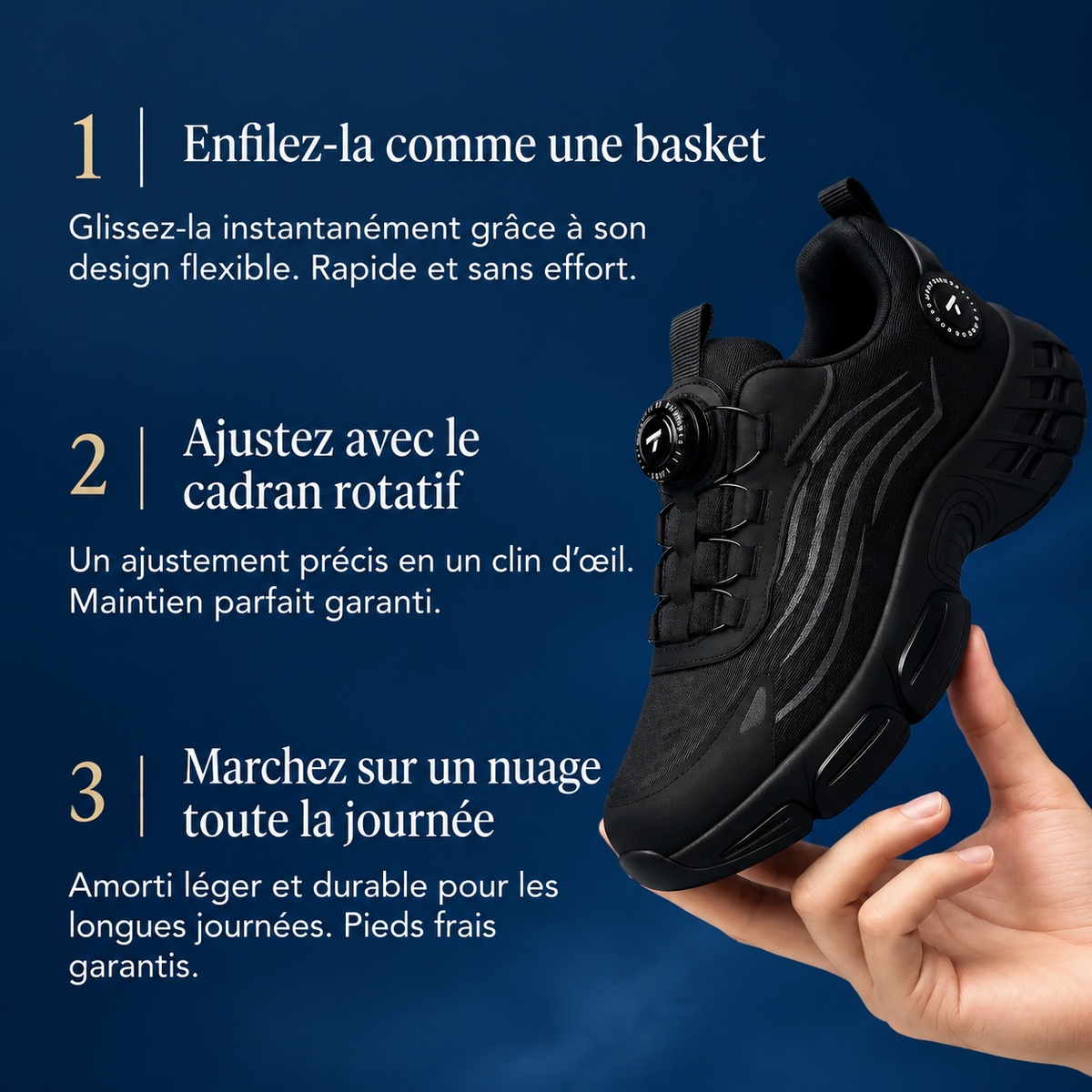 Leichte Schuhe mit Schnellverschluss