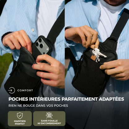 Sac bandoulière compact sécurisé 2.0