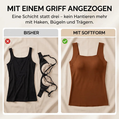 Débardeur Sculptant Femme avec Soutien-Gorge Intégré