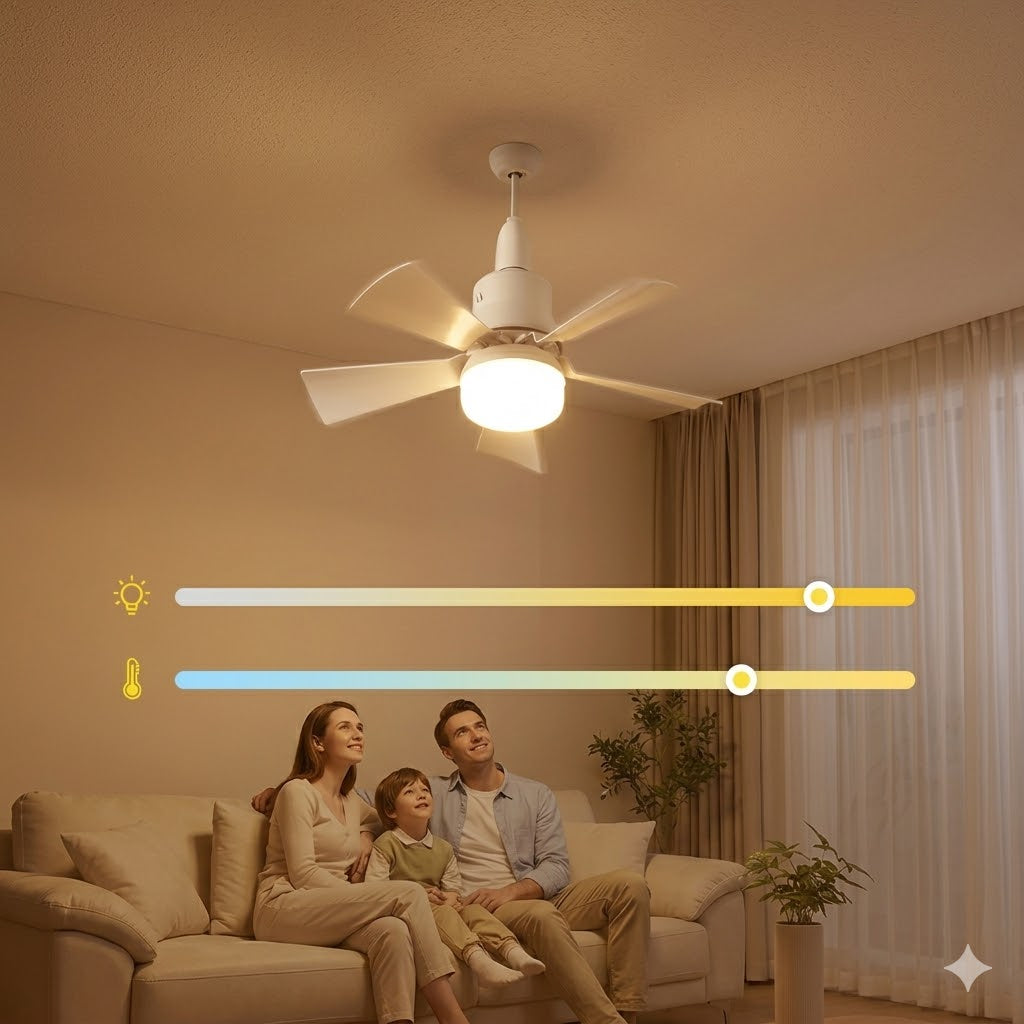 2-in-1-Ventilator mit Fernbedienung