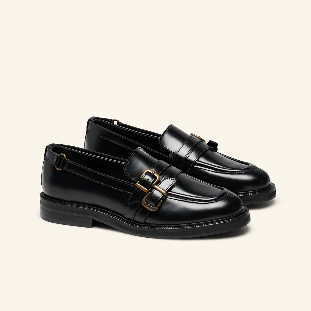 Mocassins Élégants en Cuir Noir