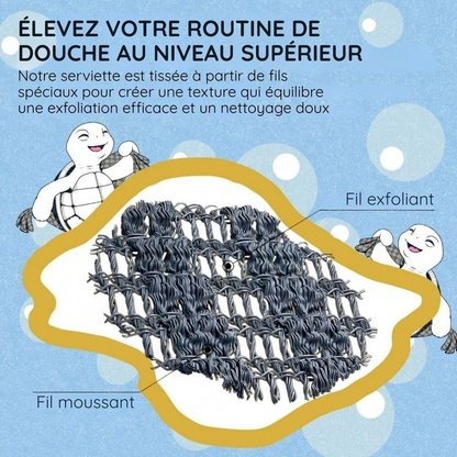 Serviette Exfoliante pour Douche