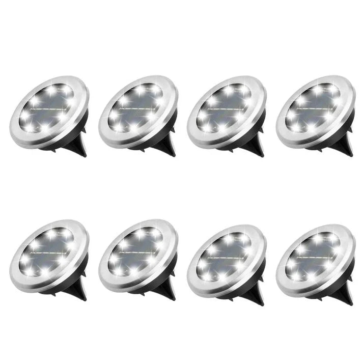 Lampe solaire extérieure LED en acier