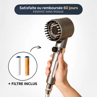 Pommeau de Douche Filtrant Haute Pression avec Massage