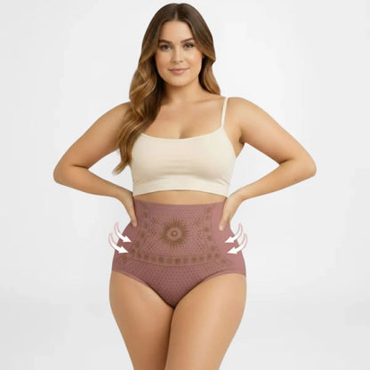 Shorty gainant taille haute sculptant ventre plat