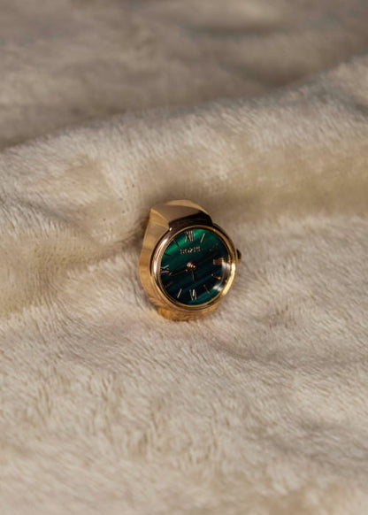 Bague Montre - Jade Noble