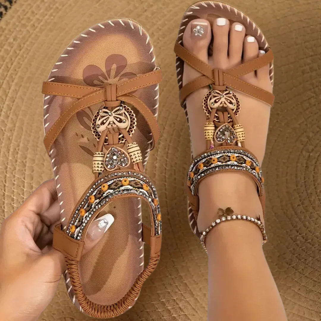 Bequeme Sandalen im Boho-Stil