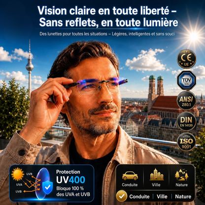 Lunettes de lecture sans monture ultra-légères avec protection UV