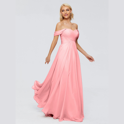 Robe de Demoiselle d'Honneur Élégante à Bretelles