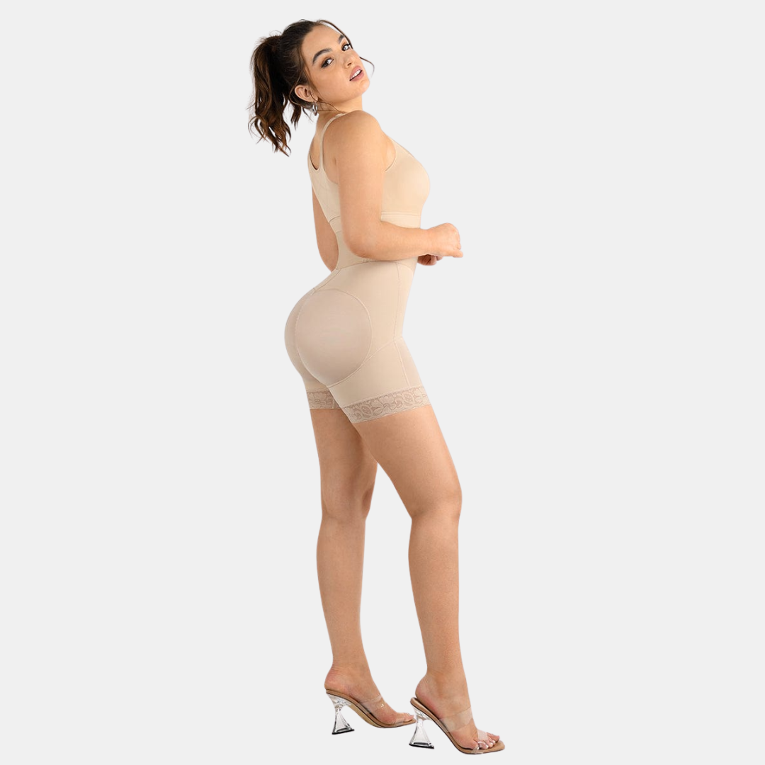 Short gainant taille haute femme